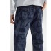 New autumn/winter fashion jeans men's high street loose straight printed wide-leg trousers